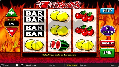 Barcrest 7's to Burn Slot