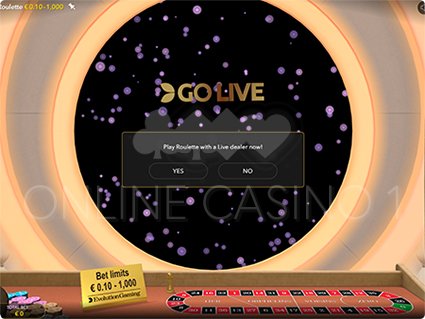 Roulette First Person go live